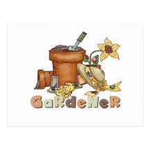 Gardener Tshirts and Gifts Post Card