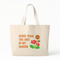 Gardener's 50th Birthday Tote Bags