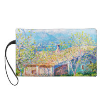 Gardener's House at Antibes Claude Monet Wristlet Purses