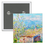 Gardener's House at Antibes Claude Monet Buttons