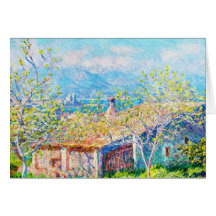 Gardener's House at Antibes Claude Monet Cards