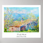 Gardener's House at Antibes Claude Monet Poster