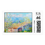 Gardener's House at Antibes Claude Monet Stamp