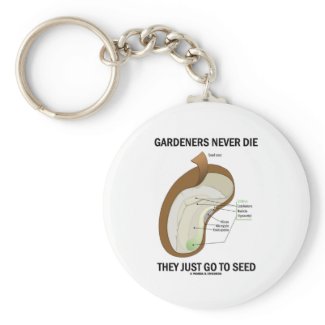 Gardeners Never Die They Just Go To Seed Key Chain