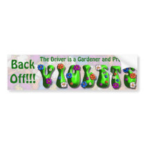 Gardeners & Violets - Bumper Sticker bumper stickers by bontondesigns Gardeners & Violets - Bumper Sticker bumper stickers