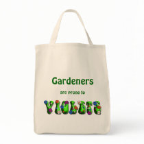 Gardeners & Violets - Grocery Tote bags