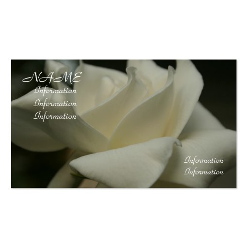 Gardenia Business Card Template (front side)