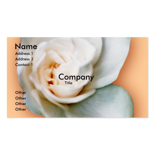 Gardenia Business Card Template (front side)