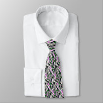"Gardenias" Geometric Art Tie by RLMdesignes "Gardenias" Geometric Art Tie
