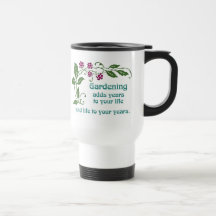 Gardening Adds Life to your Years Mugs