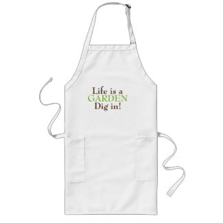 Gardening apron with pockets.