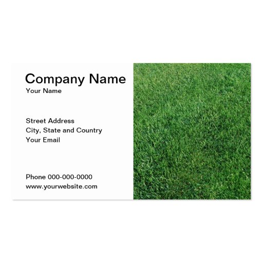 Gardening Business Card (front side)