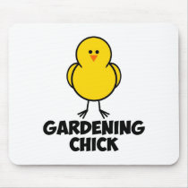 Gardening Chick mousepads