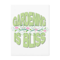 Gardening is Bliss Gifts Postcard