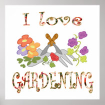 Gardening Love Poster