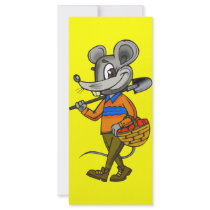 Gardening Mouse Custom Rack Cards