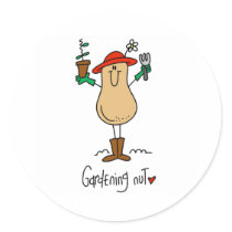 Gardening Nut stickers by stick_figures Gardening Nut stickers