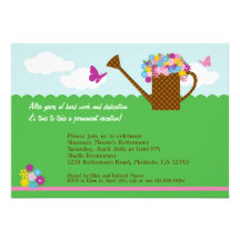 Gardening Retirement Party Invitation