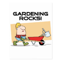 Gardening Rocks T-shirts and Gifts Post Card