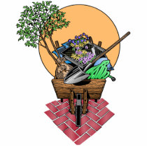 Gardening Wheel Barrel Design photo sculptures by doonidesigns Gardening Wheel Barrel Design photo sculptures