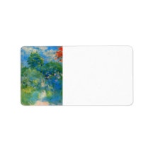 Gardenpath in Mezy by Berthe Morisot Personalized Address Labels