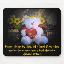 Gardian Angel teddy bear Mousepad