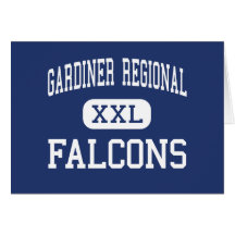 Gardiner Regional Falcons Middle Gardiner Greeting Card