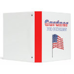 Gardner for Congress Patriotic American Flag Binder