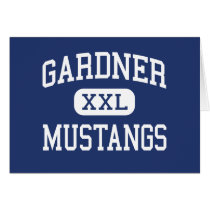 Gardner Mustangs Middle Lansing Michigan Greeting Cards