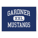 Gardner Mustangs Middle Lansing Michigan Greeting Cards