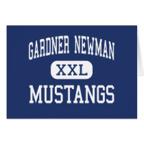 Gardner Newman Mustangs Middle La Grange Greeting Card