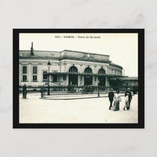 Gare de Sceaux, Paris, France c1910 Vintage postcard