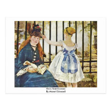 Gare Saint-Lazare By Manet Edouard Postcards