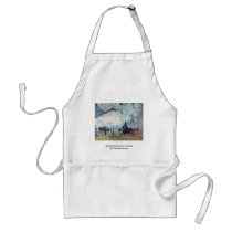 Gare Saint Lazare In Paris By Claude Monet Aprons