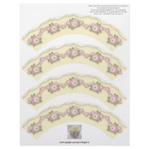Garfen Party Cupcake Wrappers Personalized Letterhead