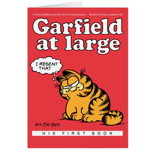 Garfield At Large Note Card