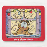 Garfield Christmas Eve Mousepad