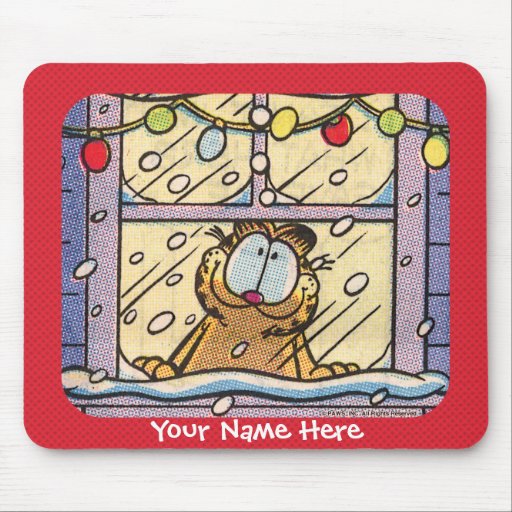 Garfield Christmas Eve Mousepad
