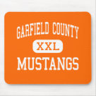 standard_mousepad - Go Garfield County Mustangs! #1 in Jordan Montana. Show your support for the Garfield County District High School Mustangs while looking sharp. Customize this Garfield County Mustangs design with your favorite sport, activity, or school group. Personalize it with your name and jersey number, or your favorite player's name and jersey number. If you're alumni, graduating, or a recent graduate, you can customize with your graduation year! These Garfield County Mustangs tshirts, gifts, sweatshirts, 