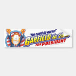 Garfield For President in 2016 Bumper Sticker