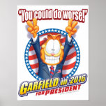 Garfield For President in 2016 Poster