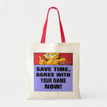 Garfield Logobox Agree With Me Tote Bag