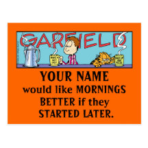 Garfield Logobox Mornings Postcards