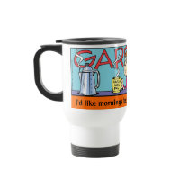 Garfield Logobox Mornings Travel Mug mugs