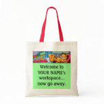 Garfield Logobox Now Go Away Tote Bag