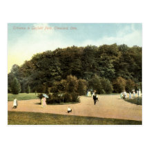 Garfield Park, Cleveland Ohio 1910 vintage Post Card