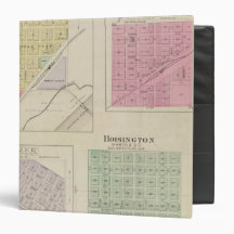 Garfield, Pawnee Rock, Heizer, Hoisington, Kansas 3 Ring Binders