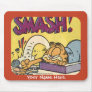 Garfield Smashing Clock mousepad
