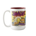 Garfield Smashing Clock, mug