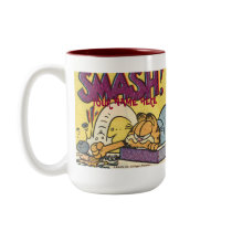 Garfield Smashing Clock, mug by garfield Garfield Smashing Clock, mug